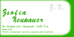 zsofia neupauer business card